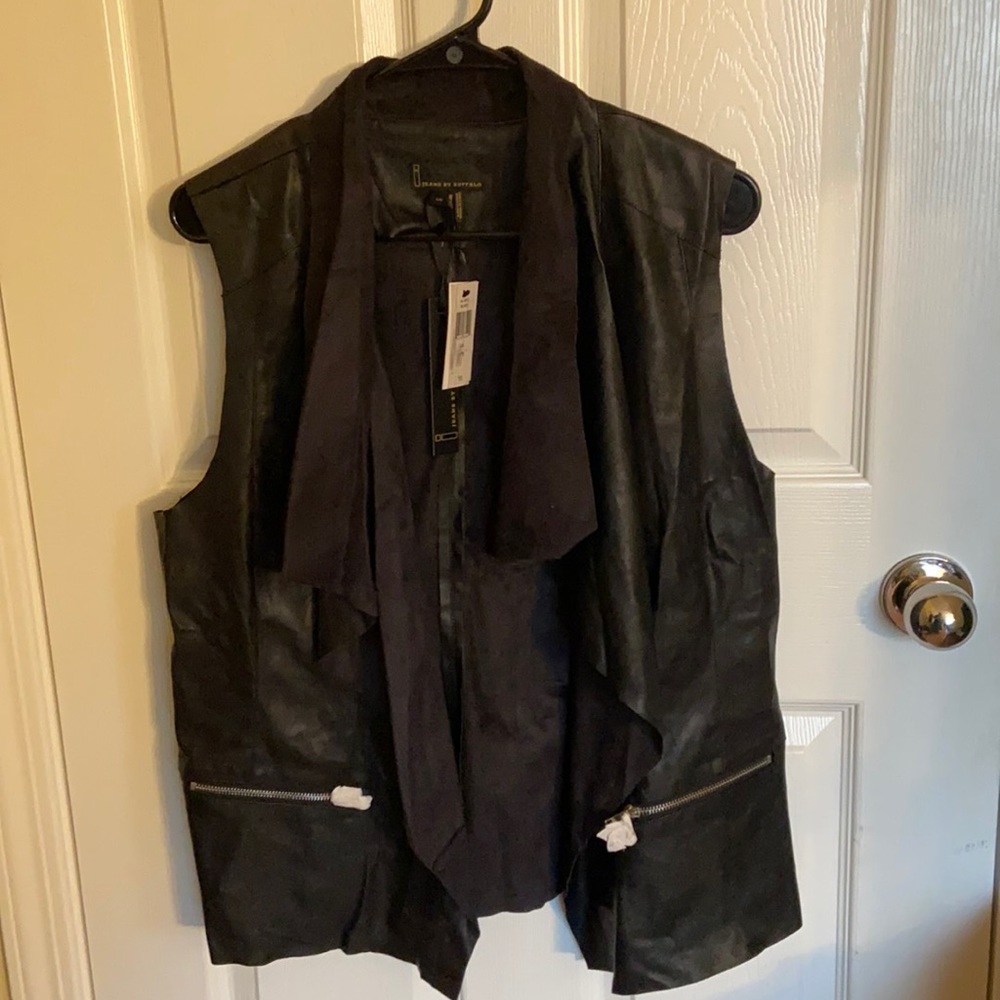 Jeans by Buffalo Pleather/faux suede vest Size:L